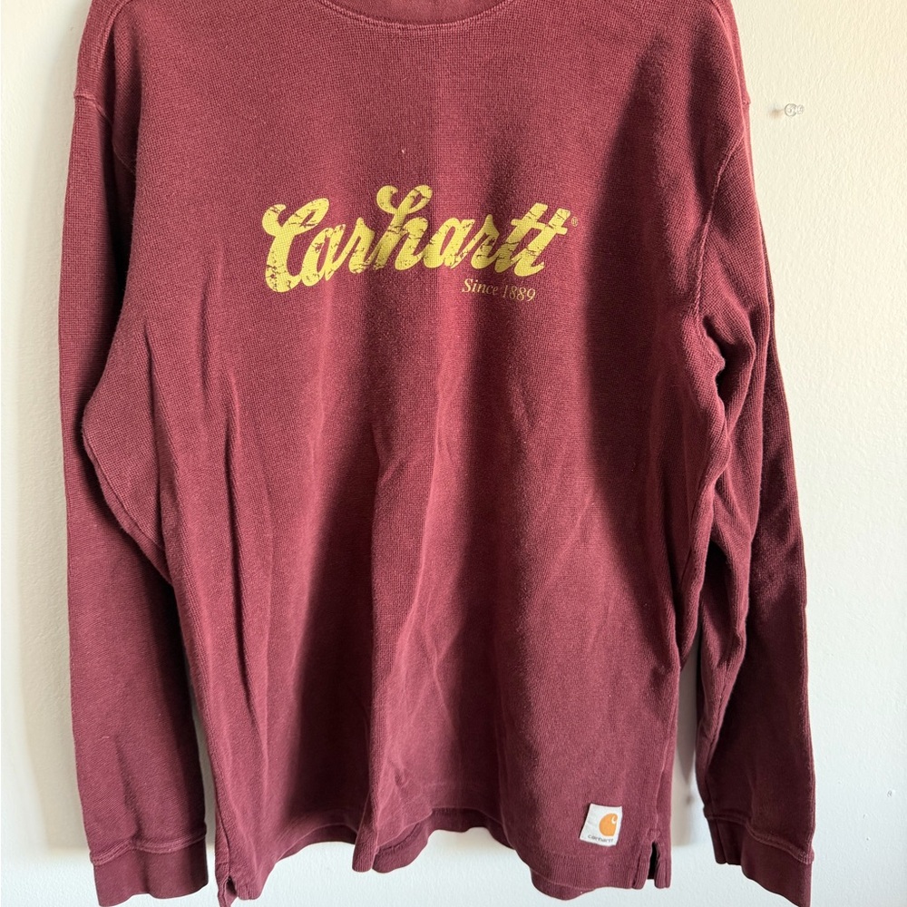 Carhartt Men's Maroon Crewneck Sweater